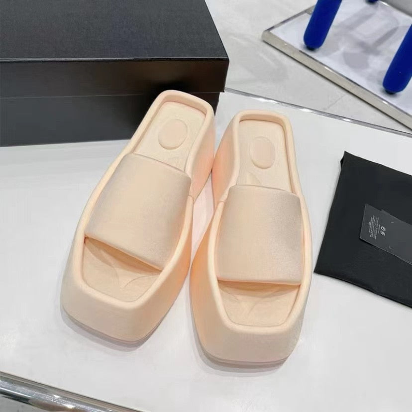 Alxerwang™️ Luxe Hoge Sandalen Met Vierkante Neus