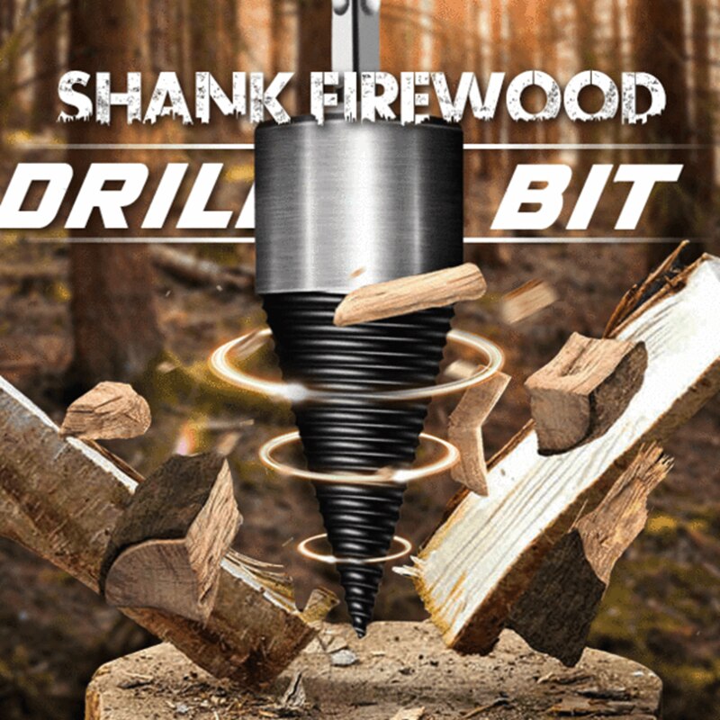 DrillMasters™ Brandhout Splitter Boor Stuk