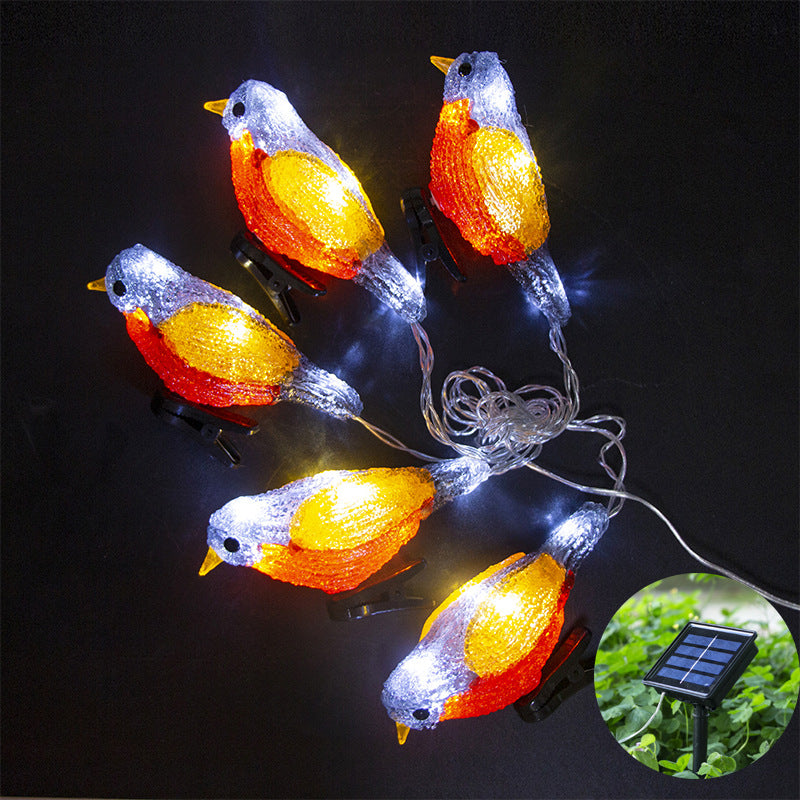 LED Vogeltjes Zonne-energie Lampjes