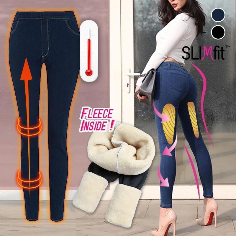 Miss SlimFit™ Thermofleece Denim Legging