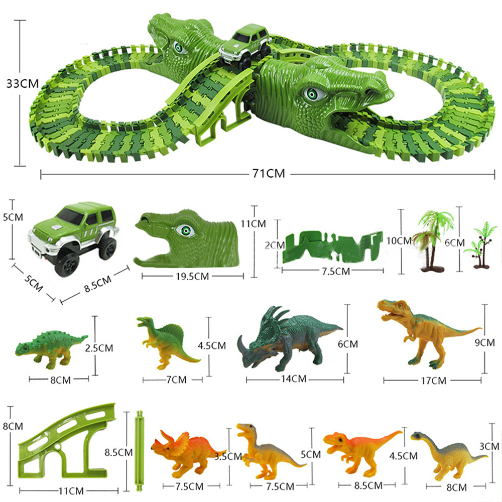 Dino Adventure™ Dinopark Autobaan Speelset