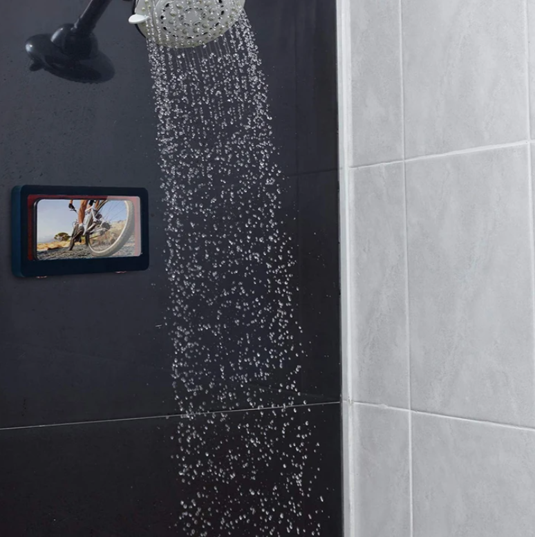 ShowerNinja™ Badkamer Telefooncase | Met Touchpad & Wandmontage | 100% Waterdicht & Anticondens (1+1 GRATIS)