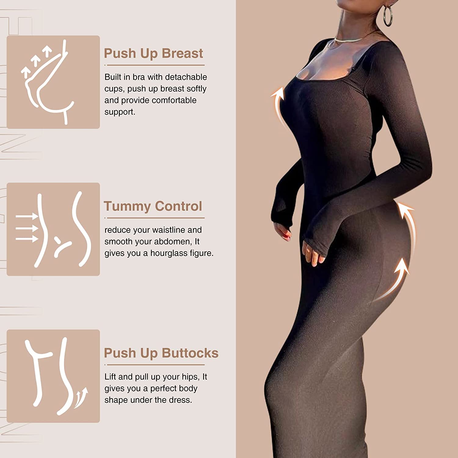 MadelynFashion™️ Shapewear Jurk | De jurk die ieder lichaam het perfecte figuur geeft!
