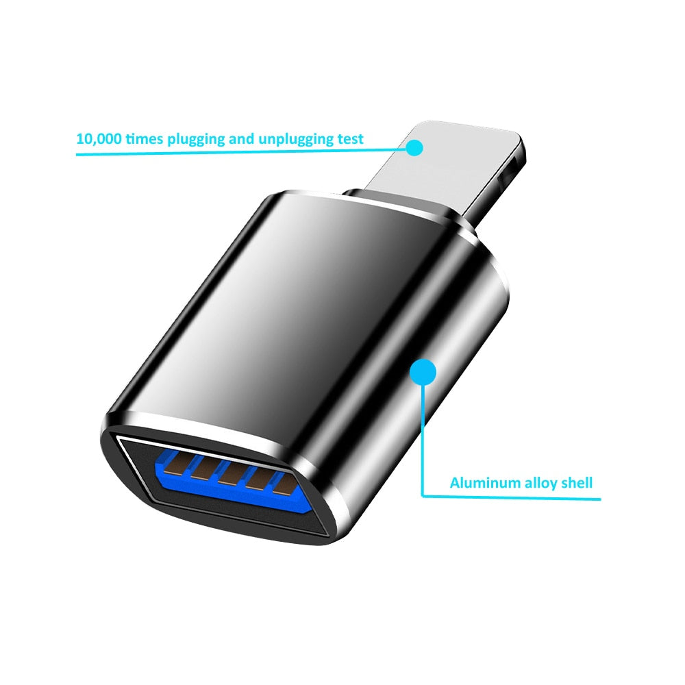 OTG™️ USB3.0 & USB-C Naar iPhone Converter
