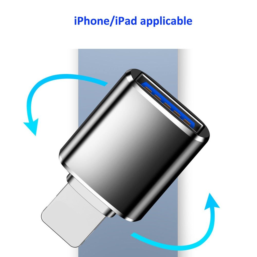 OTG™️ USB3.0 & USB-C Naar iPhone Converter
