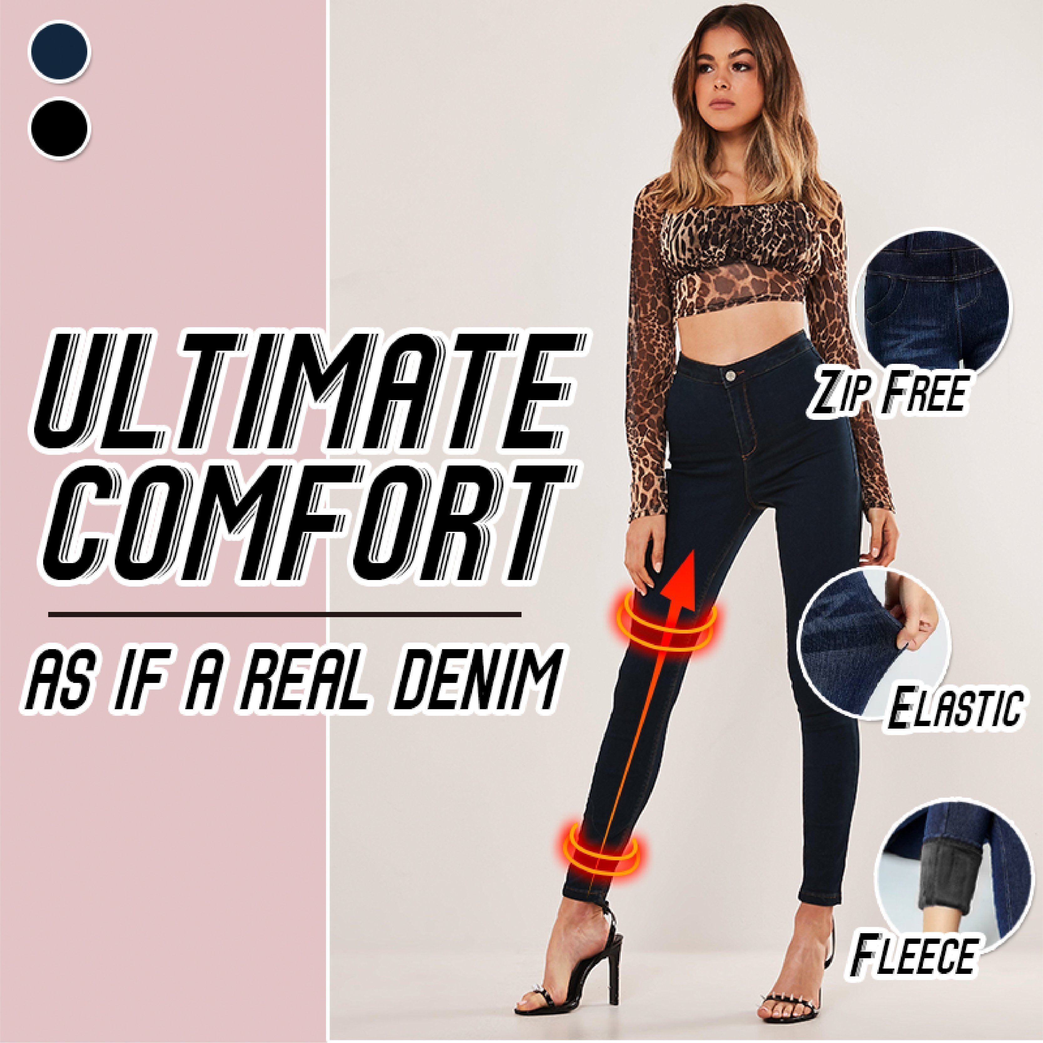 Miss SlimFit™ Thermofleece Denim Legging