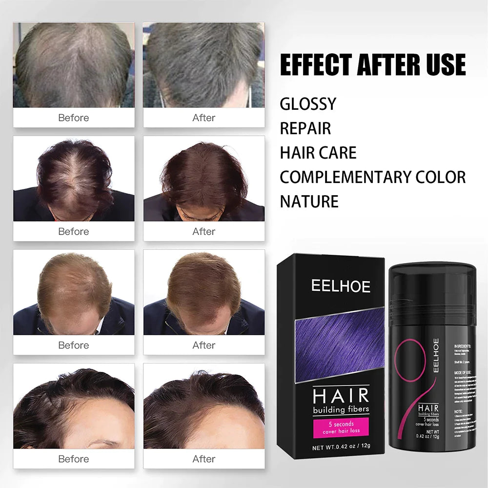 EELHOE HAIR™  Poeder tegen haaruitval en snelle opvulling van de haarlijn