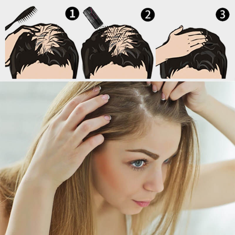 EELHOE HAIR™  Poeder tegen haaruitval en snelle opvulling van de haarlijn